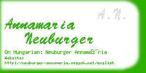 annamaria neuburger business card
